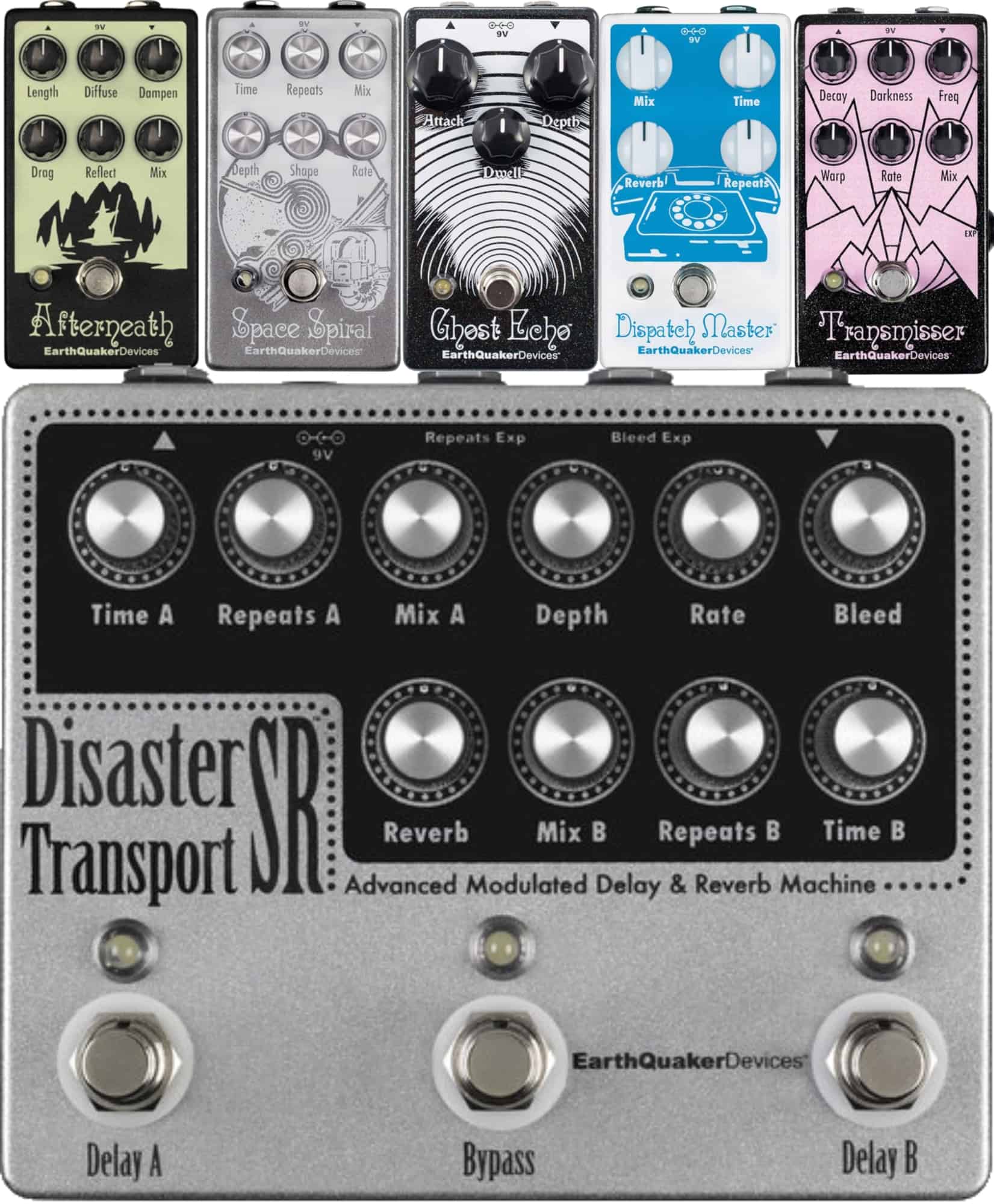 Earthquaker Afterneath, Space Spiral, Ghost Echo, Dispatch
