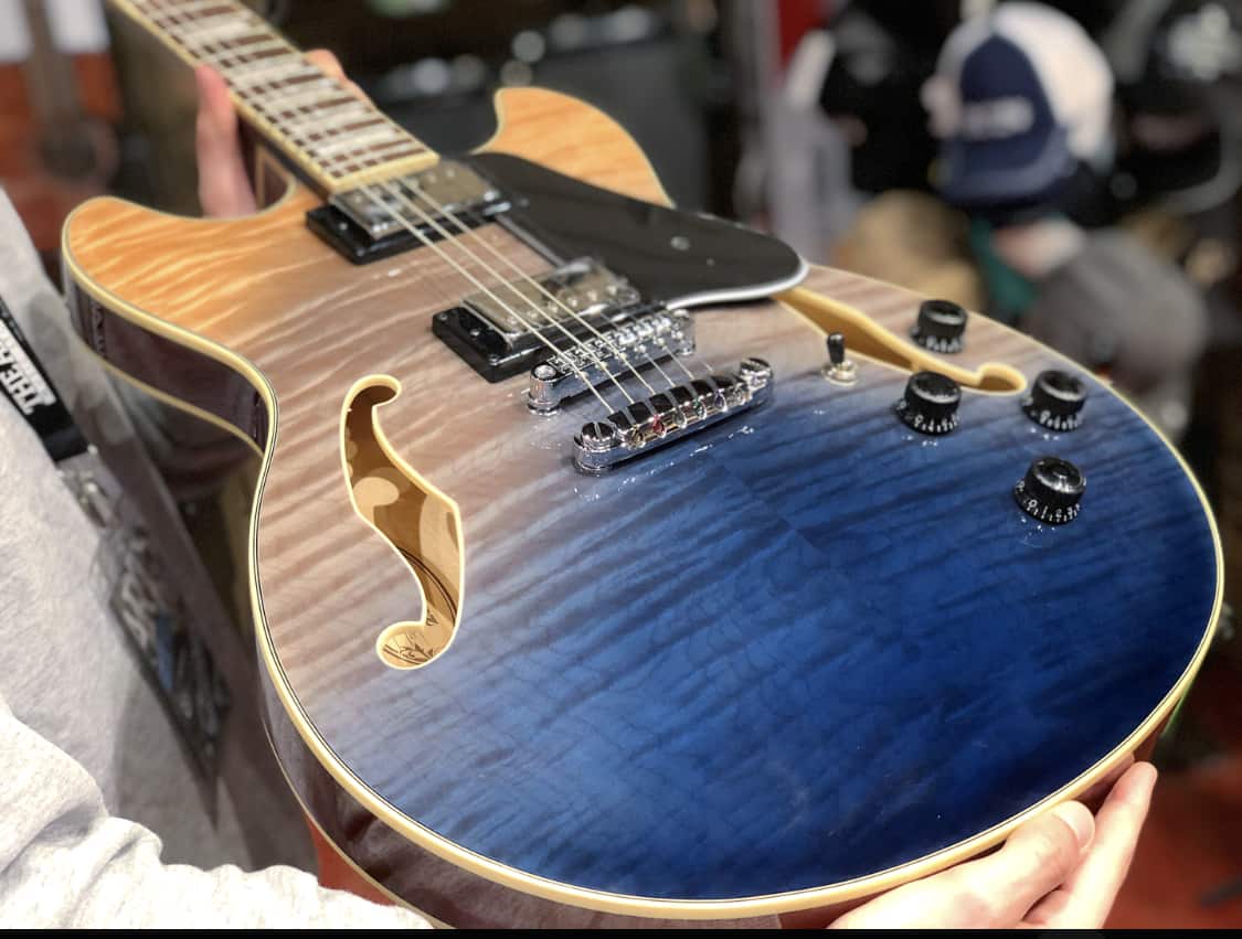 Ibanez AS Artcore Hollow Body Electric Guitar in Transparent