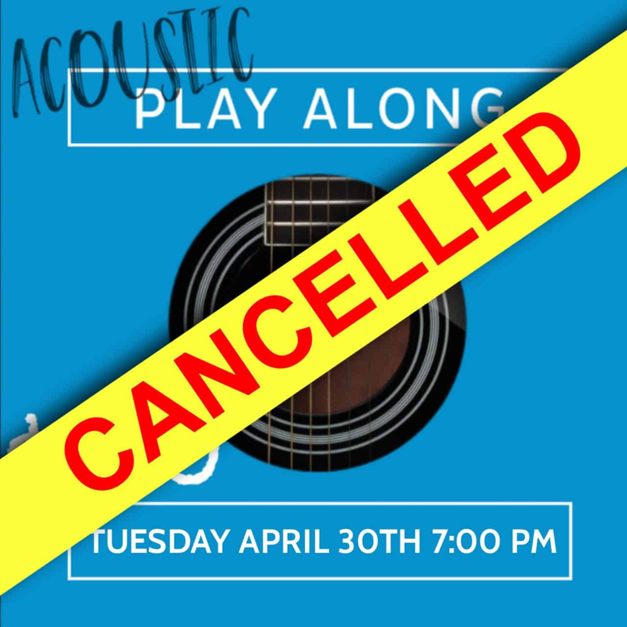 ACOUSTIC PLAY ALONG – APRIL 30TH 2024 7:00PM – The Arts Music Store
